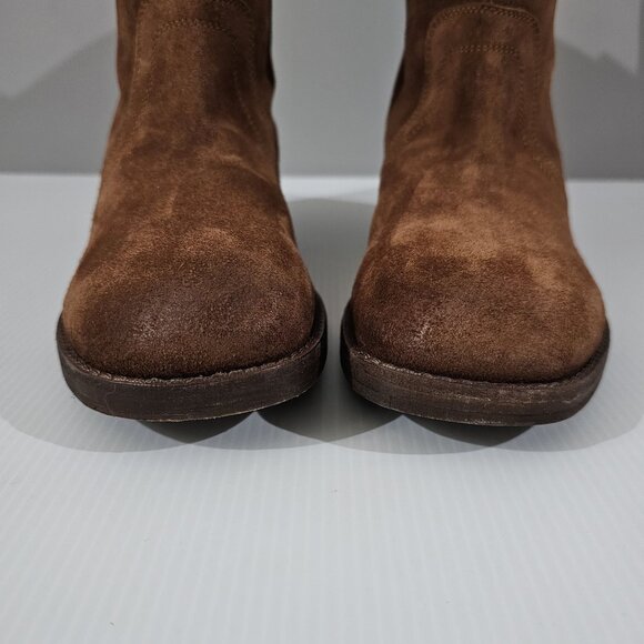 Free People Easton Equestrian Ankle Boot Shoe Saddle Brown Suede EU Size 40 US 9 - Picture 4 of 16